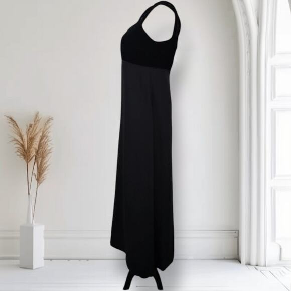 Vintage 90s Liz Claiborne Velvet Strap Formal Gown Gothic Regency Size 8 - Picture 3 of 11